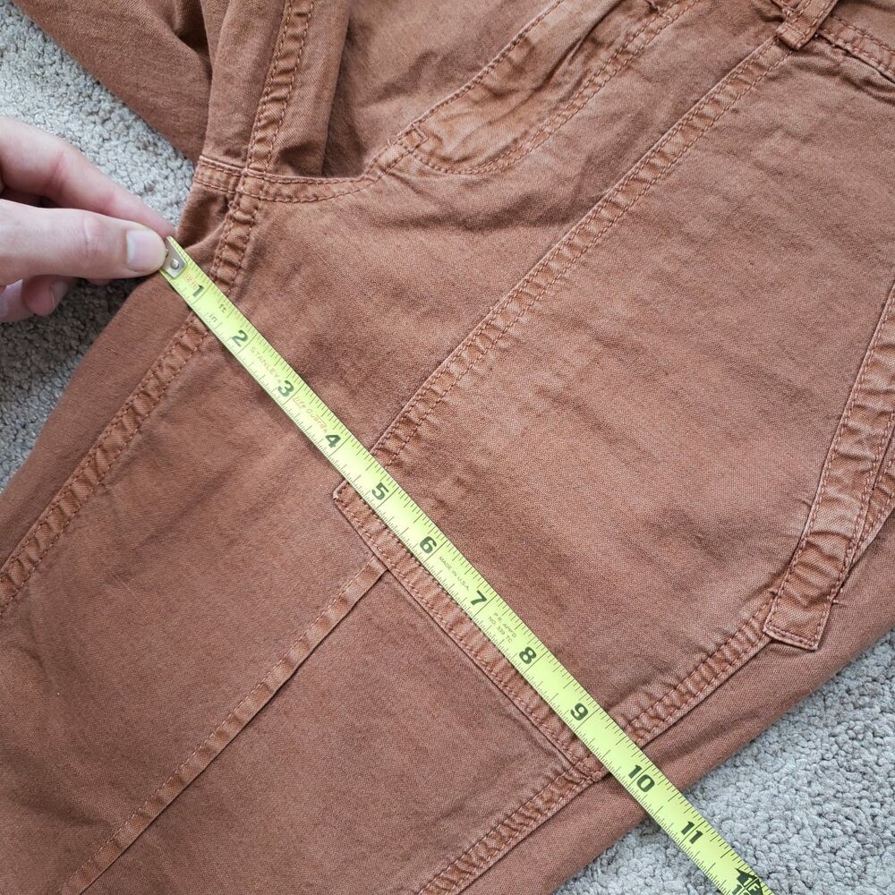 Anthropologie The Wanderer Utility Cargo Pants Clay Terra Cotta Color Size 26 - Picture 13 of 13